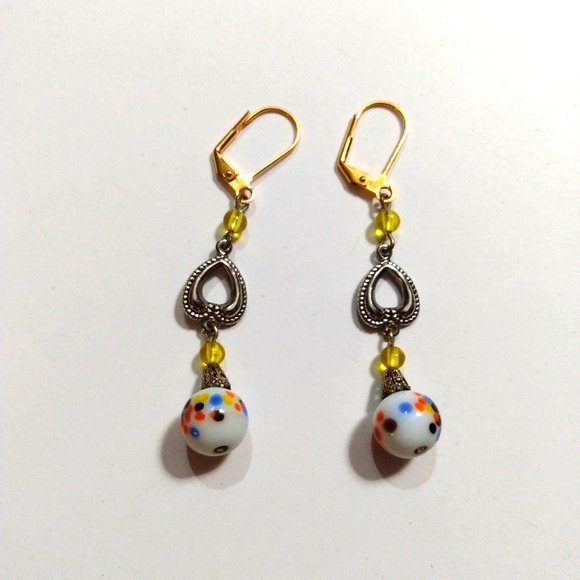 Jewelry - 5/$20 - Rainbow Bead Dangle Earrings